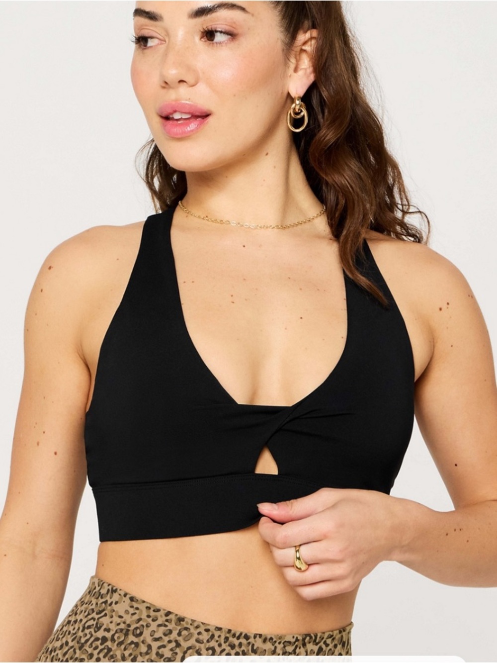 Fabletics Oasis Twist medium impact sports bra